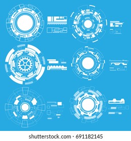 Vector abstract technology cycle background. Template brochure and layout design