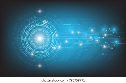 Dotline Connection Digital Earth Build Interface Stock Vector (Royalty ...