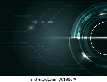 vector abstract technology digital background, illustration futuristic connect network circuit. graphic innovation.