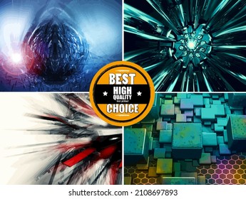 Vector abstract technology digital hi tech background