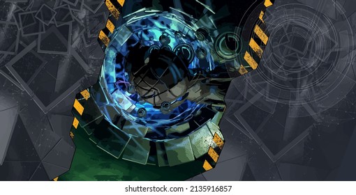 Vector abstract technology digital hi tech background