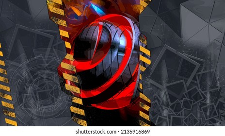 Vector abstract technology digital hi tech background