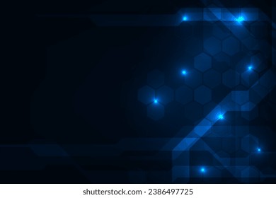 Vector abstract technology. Futuristic digital hi-tech background design.