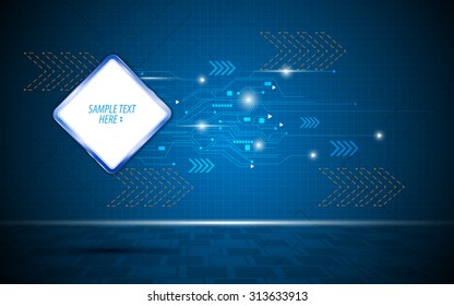 vector abstract technology innovation blue pattern communication concept background