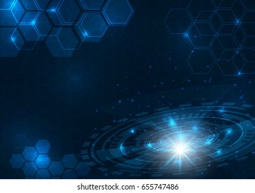 vector abstract technology innovation working concept background