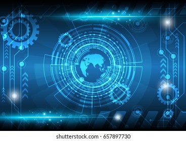 vector abstract technology innovation working concept background