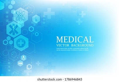 concepto médico de tecnología abstracta vectorial