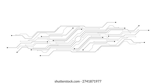 Vector abstract technology on white background., Abstract futuristic circuit board Illustration, Circuit board with various technology elements.