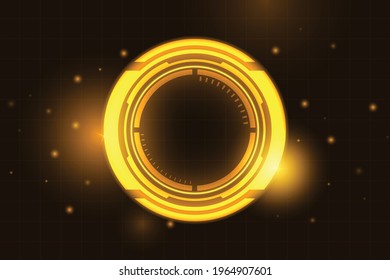 Vector  abstract technology speed concept. Abstract golden light background.