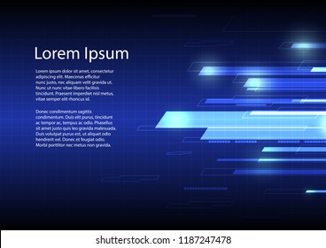 Vector Abstract tectnology background blue color