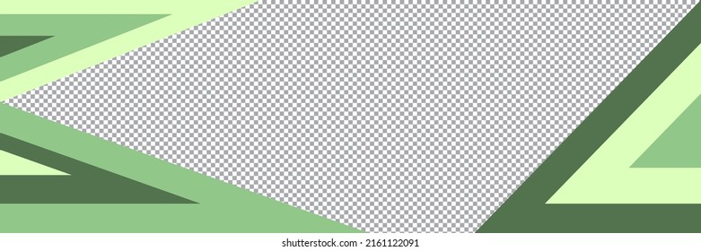 Vector abstract template banner for business with green colors