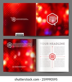 Vektorgrafik-Design für abstrakte Vorlage - Titelbild und Innenseiten