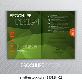 Vector Abstract template brochure design with geometric background
