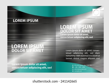 Vector Abstract template brochure design  