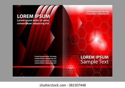Vector Abstract template brochure design  