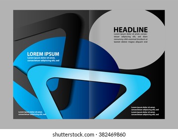 Vector Abstract template brochure design 
