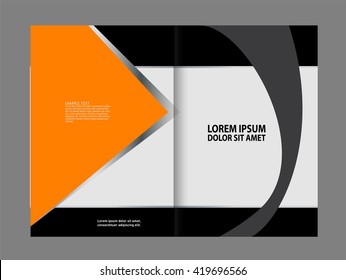 Vector Abstract template brochure design 
