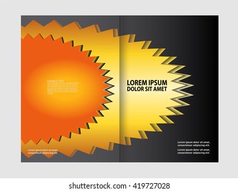 Vector Abstract template brochure design 
