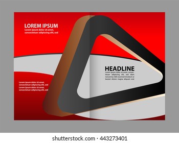 Vector Abstract template brochure design
