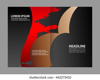 Vector Abstract template brochure design 
