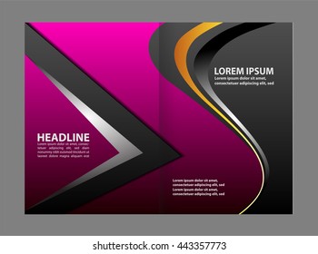Vector Abstract template brochure design 
