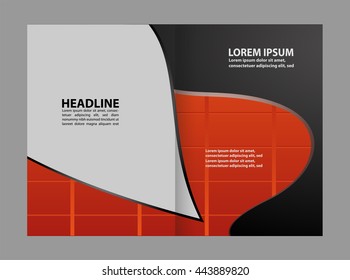 Vector Abstract template brochure design 
