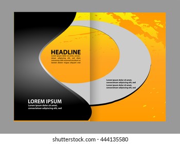 Vector Abstract template brochure design
