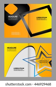 Vector Abstract template brochure design 
