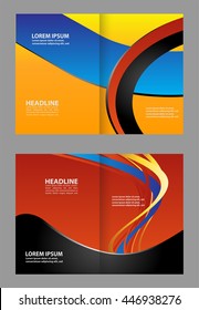 Vector Abstract template brochure design 
