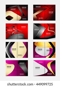 Vector Abstract template brochure design 
