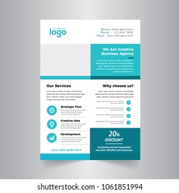 Vector Abstract Template Design Flyer