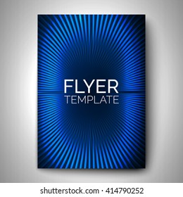 Vector abstract template. Flyer design.
