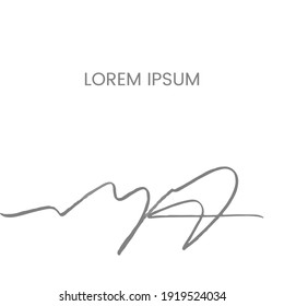 Vector abstract template. Hand draw frame. Use it as invitation, greeting card, poster, banner, Social Media design post, flyer, cover, placard, brochure and other graphic design