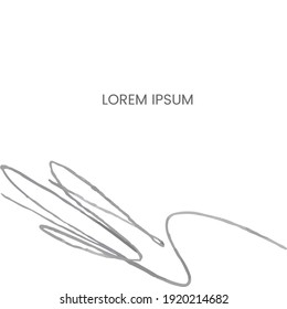 Vector abstract template. Hand draw frame. Use it as invitation, greeting card, poster, banner, Social Media design post, flyer, cover, placard, brochure and other graphic design