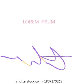 Vector abstract template. Hand draw frame. Use it as invitation, greeting card, poster, banner, Social Media design post, flyer, cover, placard, brochure and other graphic design