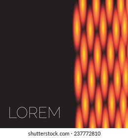 Vector abstract template with knitted ornament. Design template with place for your text. Can be used for web pages, identity style, printing, invitations, banners