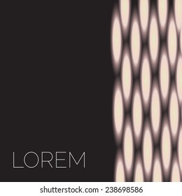 Vector abstract template with knitted ornament. Design template with place for your text. Can be used for web pages, identity style, printing, invitations, banners