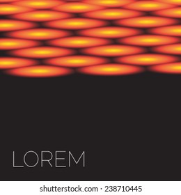 Vector abstract template with knitted ornament. Design template with place for your text. Can be used for web pages, identity style, printing, invitations, banners