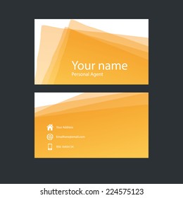 Vector abstract template. Modern creative design with place for your text. Geometrical business card.