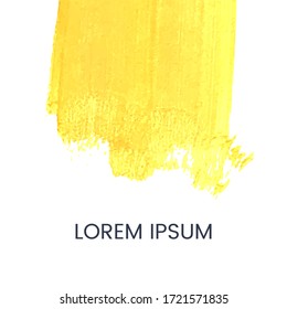 Vector abstract template with yellow abstract elements. Hand draw frame. Use it as invitation, greeting card, poster, banner, Social Media design post, flyer, cover, placard, brochure and other graphi