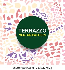 vector abstract terrazzo tiles pattern background