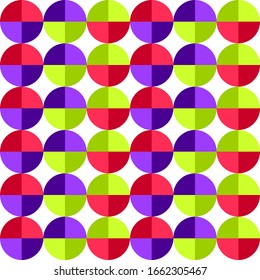 Vector abstract texture with different geometrical elements. Colorful pattern background.