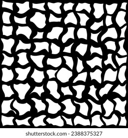 Vector abstract texture in the form of white cows on a black background