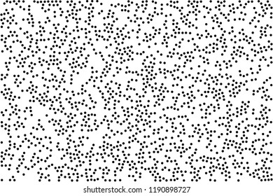 Vector abstract texture from randomly black color dots.