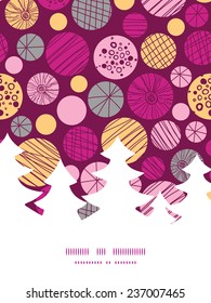 Vector abstract textured bubbles Christmas tree silhouette pattern frame card template