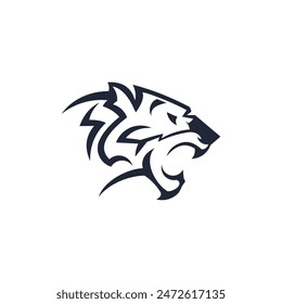 vector abstract tiger animal logo