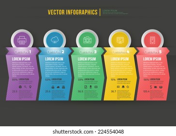 Vector abstract timeline infographic design. Workflow layout template