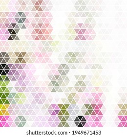 vector abstract tirregular polygonal background - triangle low poly pattern - light baby pastel colors