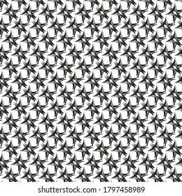 Abstrakter, transparenter geometrischer Ornament, einfarbiger, nahtloser Musterhintergrund 