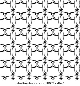 vector abstract transparent geometric ornament monochrome  seamless pattern background tile with oval shaped elements  - Powered by Shutterstock - Get 15% off with code: PIKWIZARD15